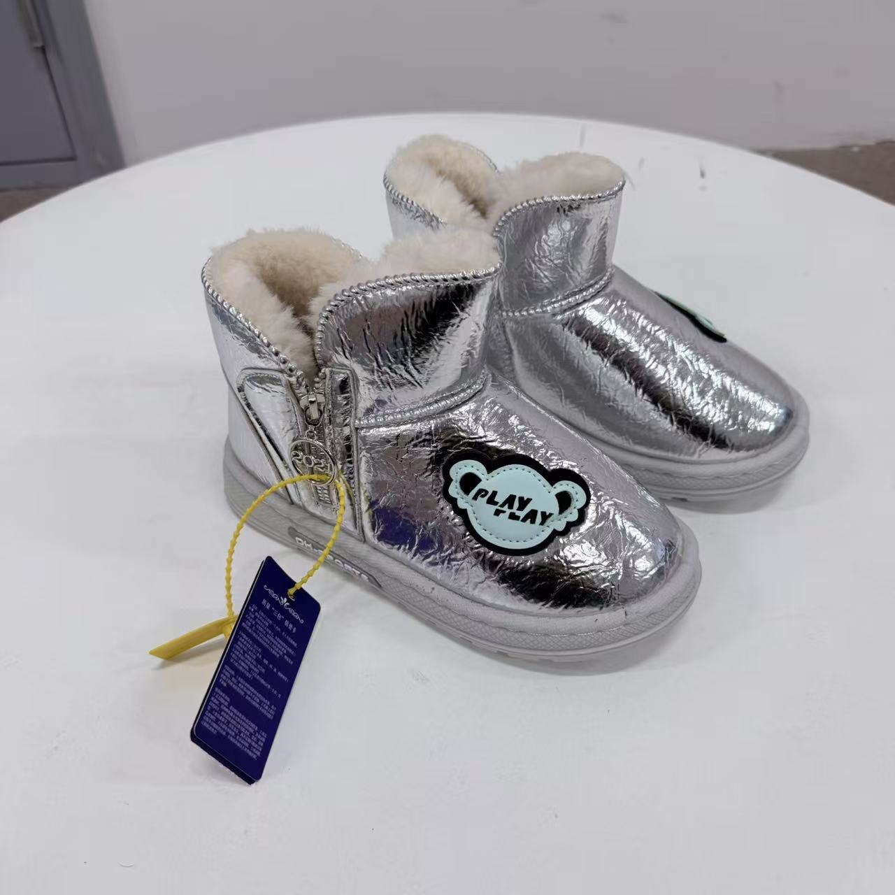 6037童鞋冬季新款儿童二棉保暖雪地靴27-38