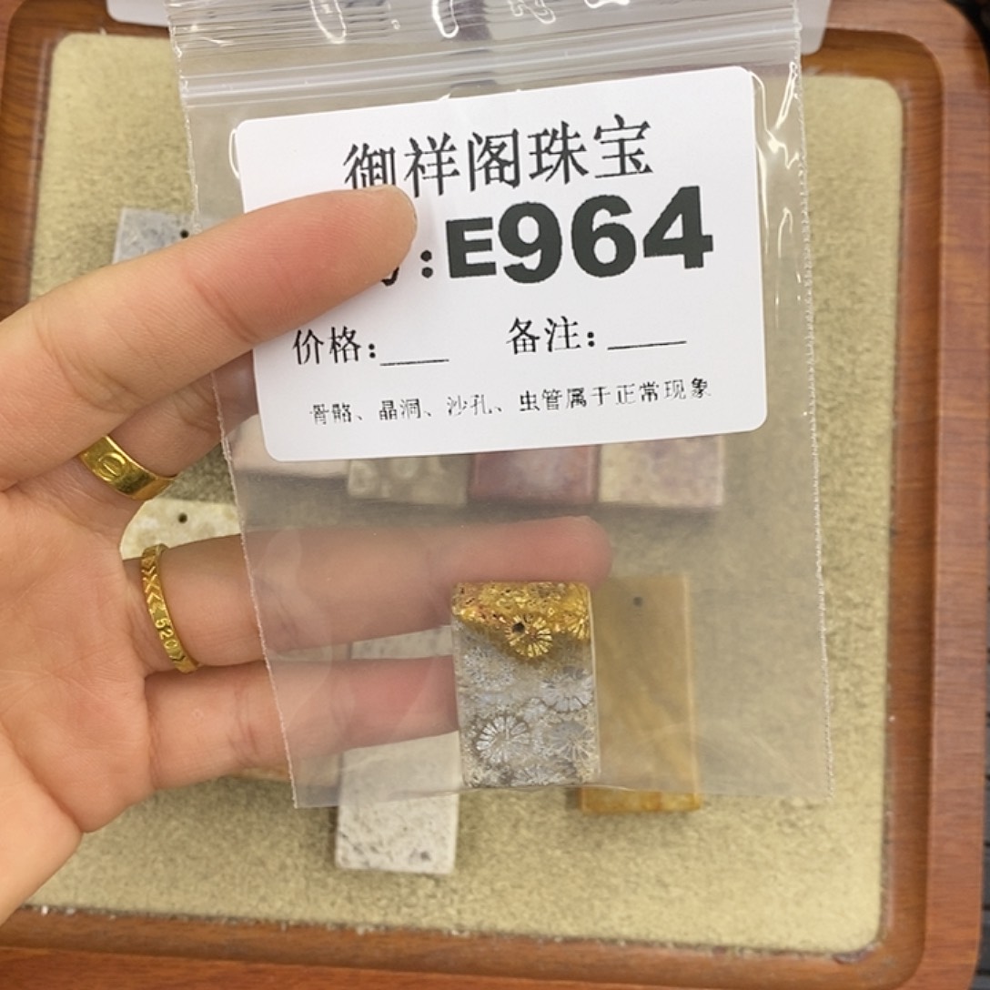 硅化珊瑚（珊瑚玉）颈饰未镶嵌小*乖