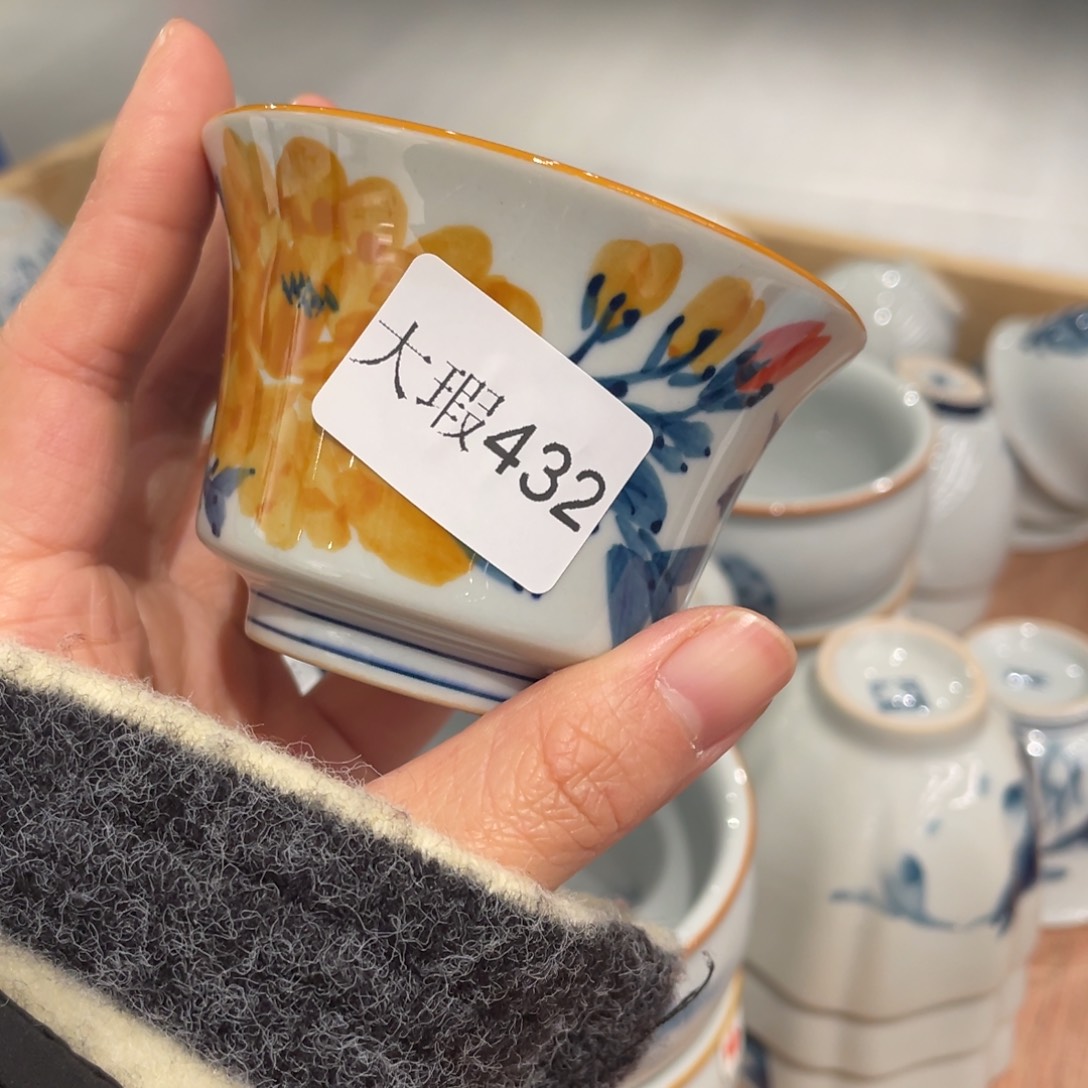 有瑕釉下彩纯手绘