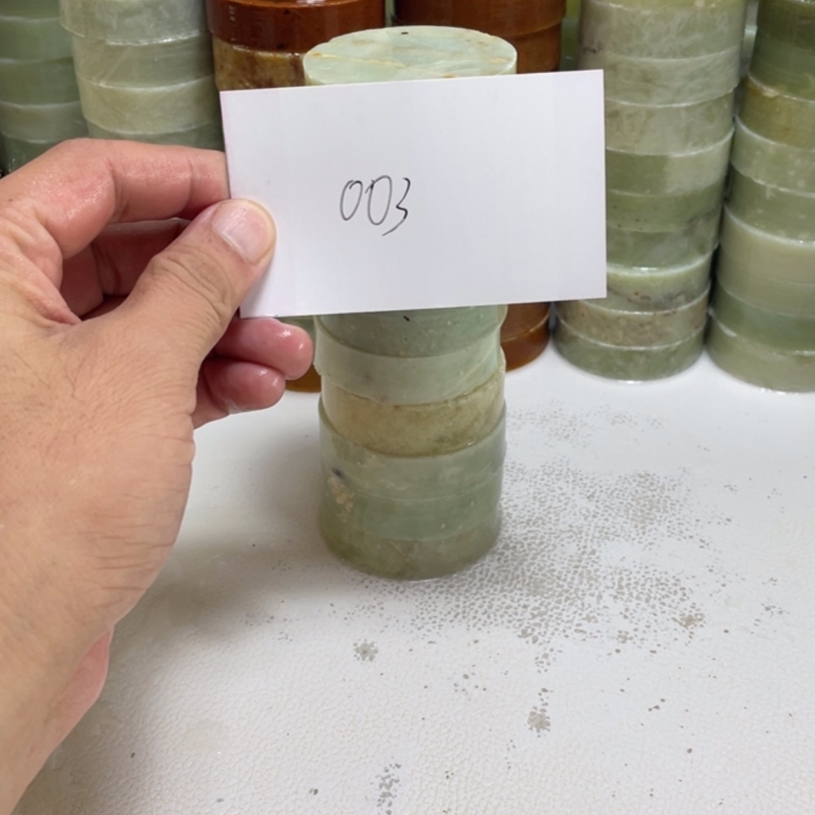 【闪购商品】蛇纹石玉未镶嵌珠宝半成品扶*