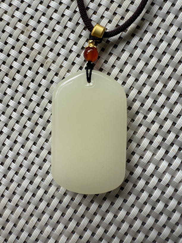 006-新疆精品双面边线青白无事牌男女款坠挂