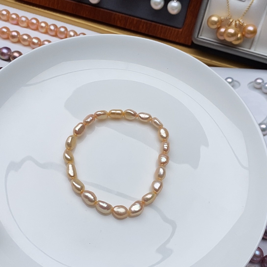 淡水珍珠银S925镶嵌颈饰