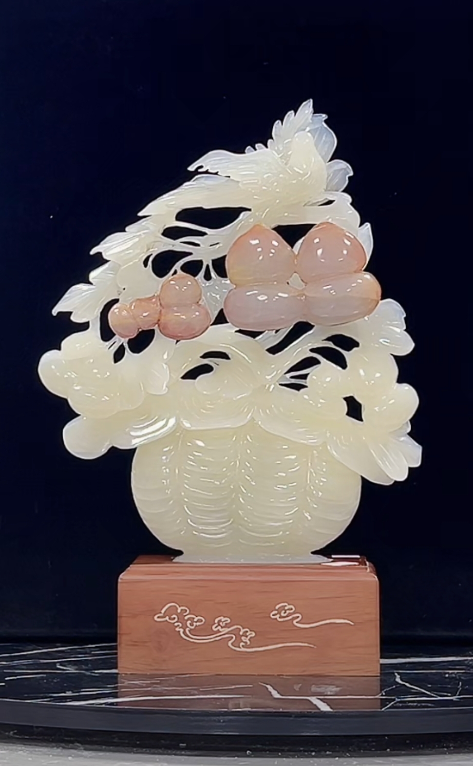 【付米链接 所见即所得】纯手工雕刻居家商务博古架中式新中式摆件.