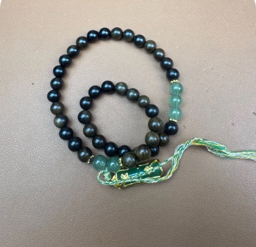 绿檀双圈手串SC-087