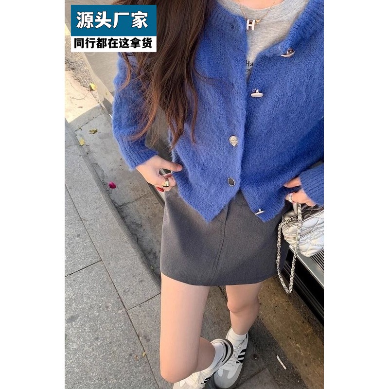 【换季福利】小香风好穿不单调韩版软糯短款开衫外套女早秋通勤百