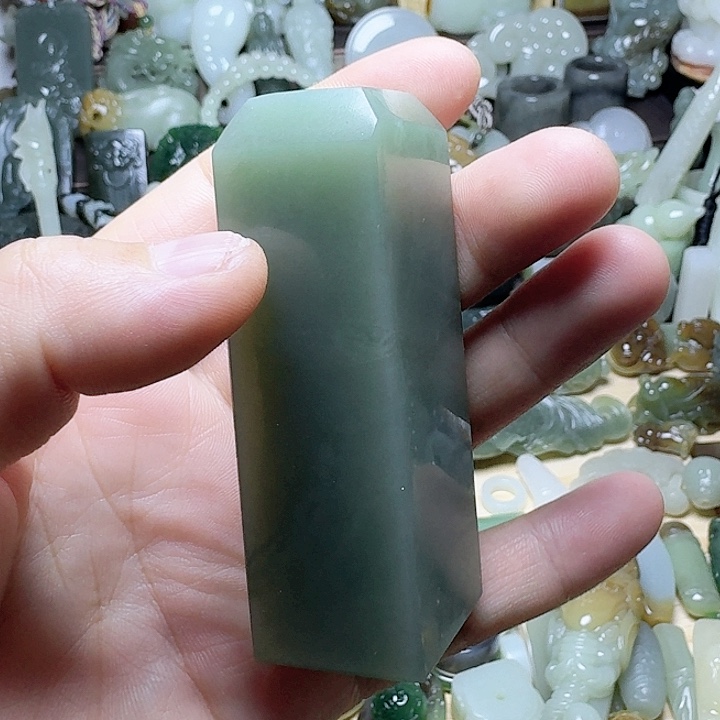 手链未镶嵌和田玉（碧玉）