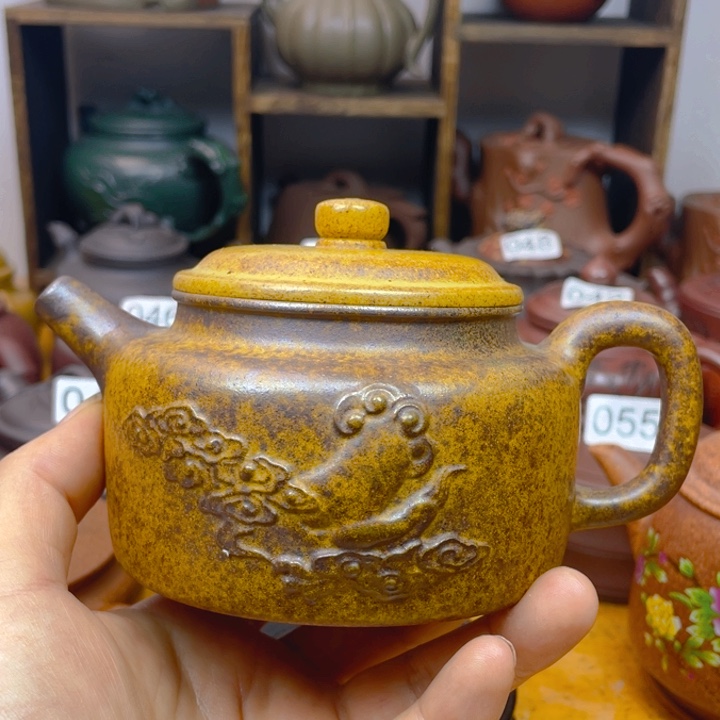 紫砂茶壶紫砂壶微微松盖