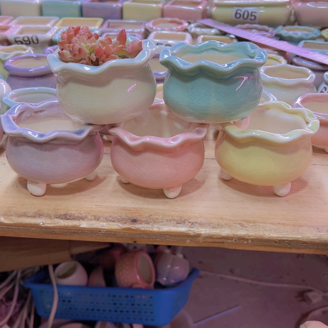 陶瓷花盆当场凑满12包邮