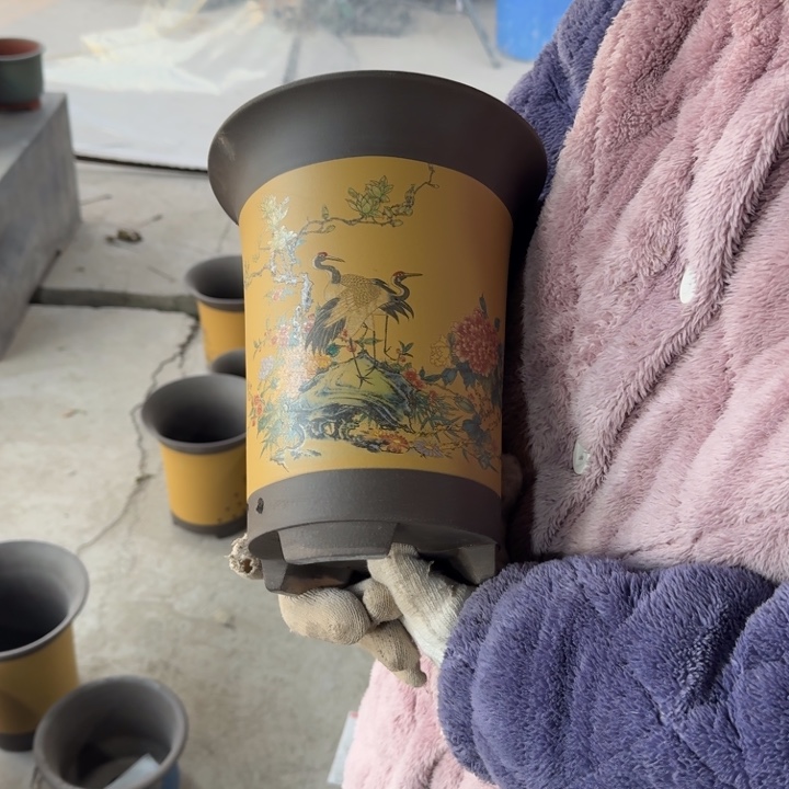紫砂花盆紫砂花盆口径21/26