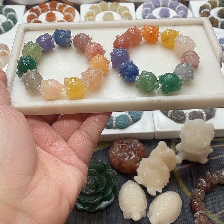 石英质玉（非洲翠）合金时尚简约精美大方