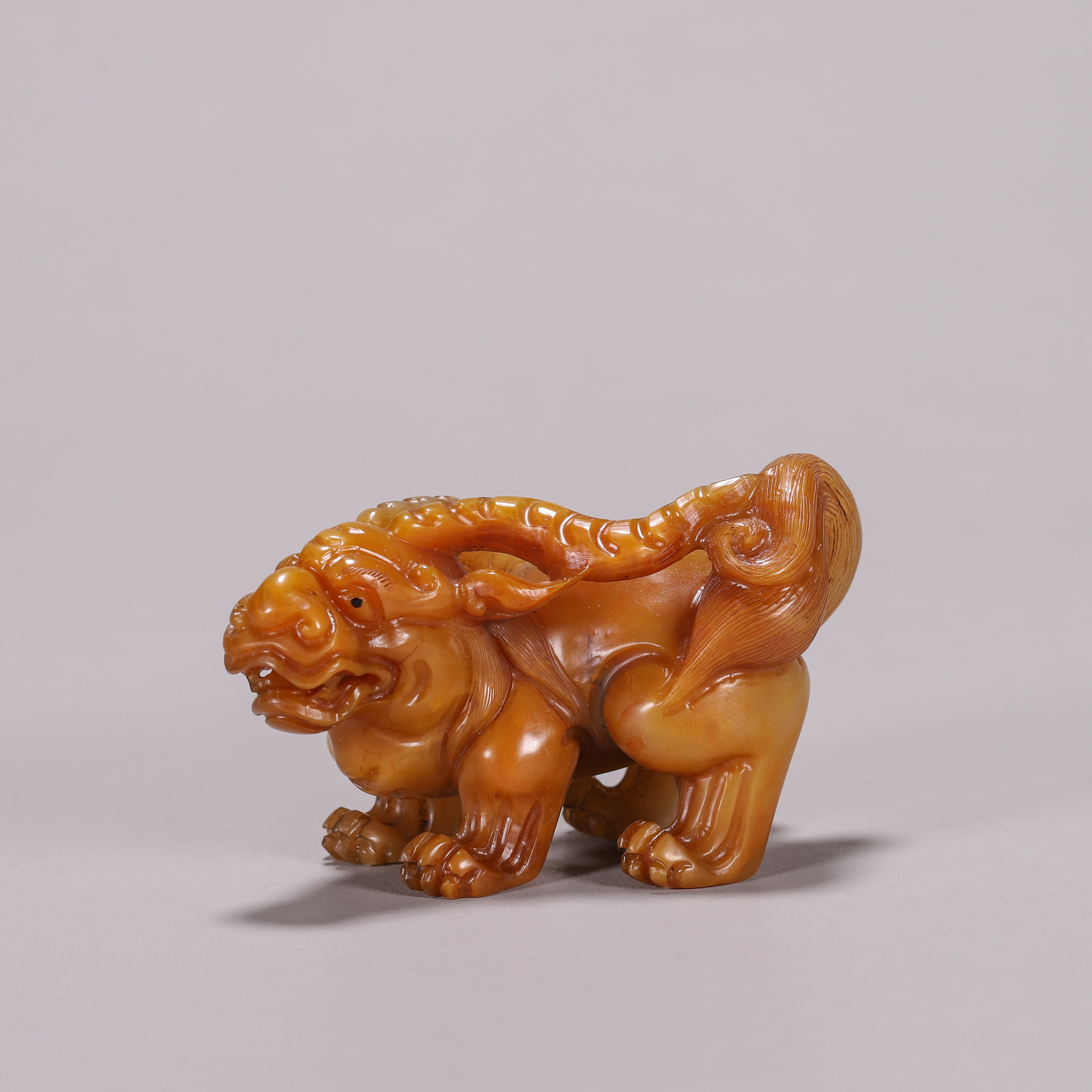 Lot04清代 寿山石瑞兽把件