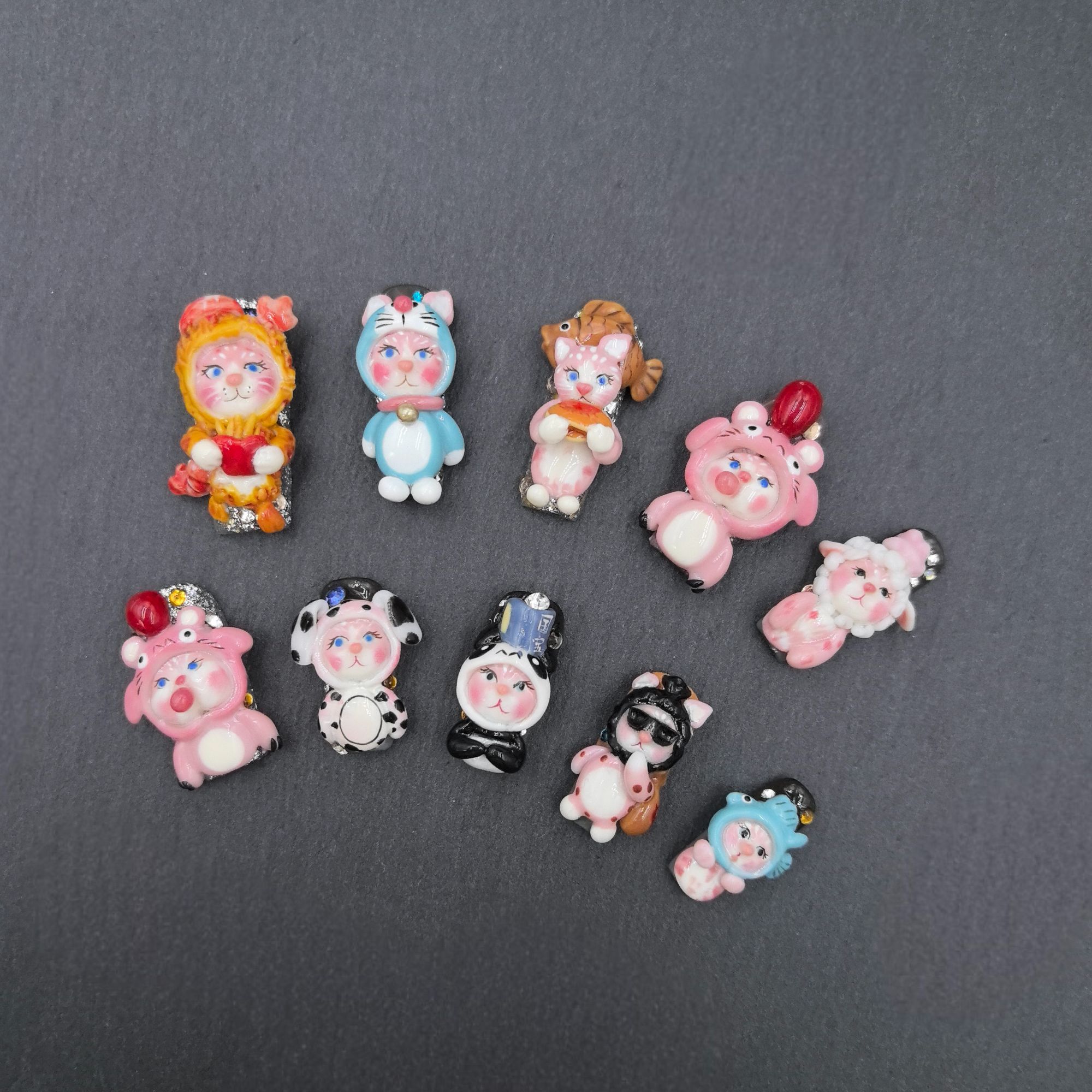 【Dandan出品】软萌萌  纯手工重工设计娃娃款穿戴甲