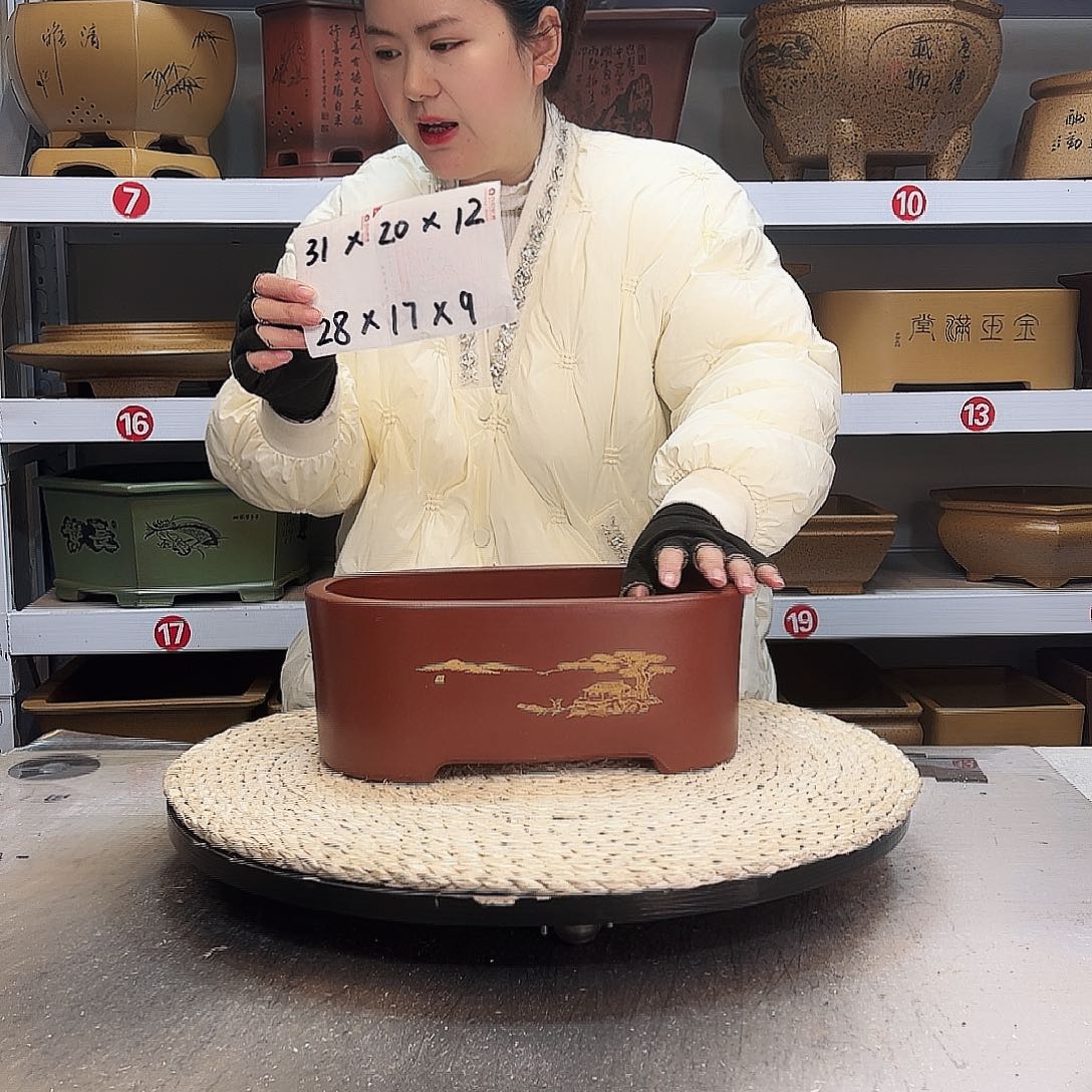 紫砂花盆紫砂花盆