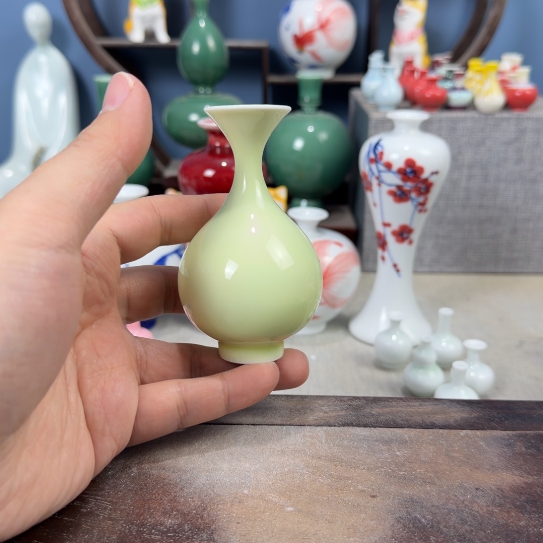 陶瓷手工小花器摆件