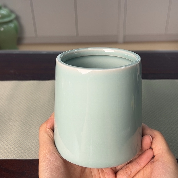 龙泉云间青瓷小米茶器