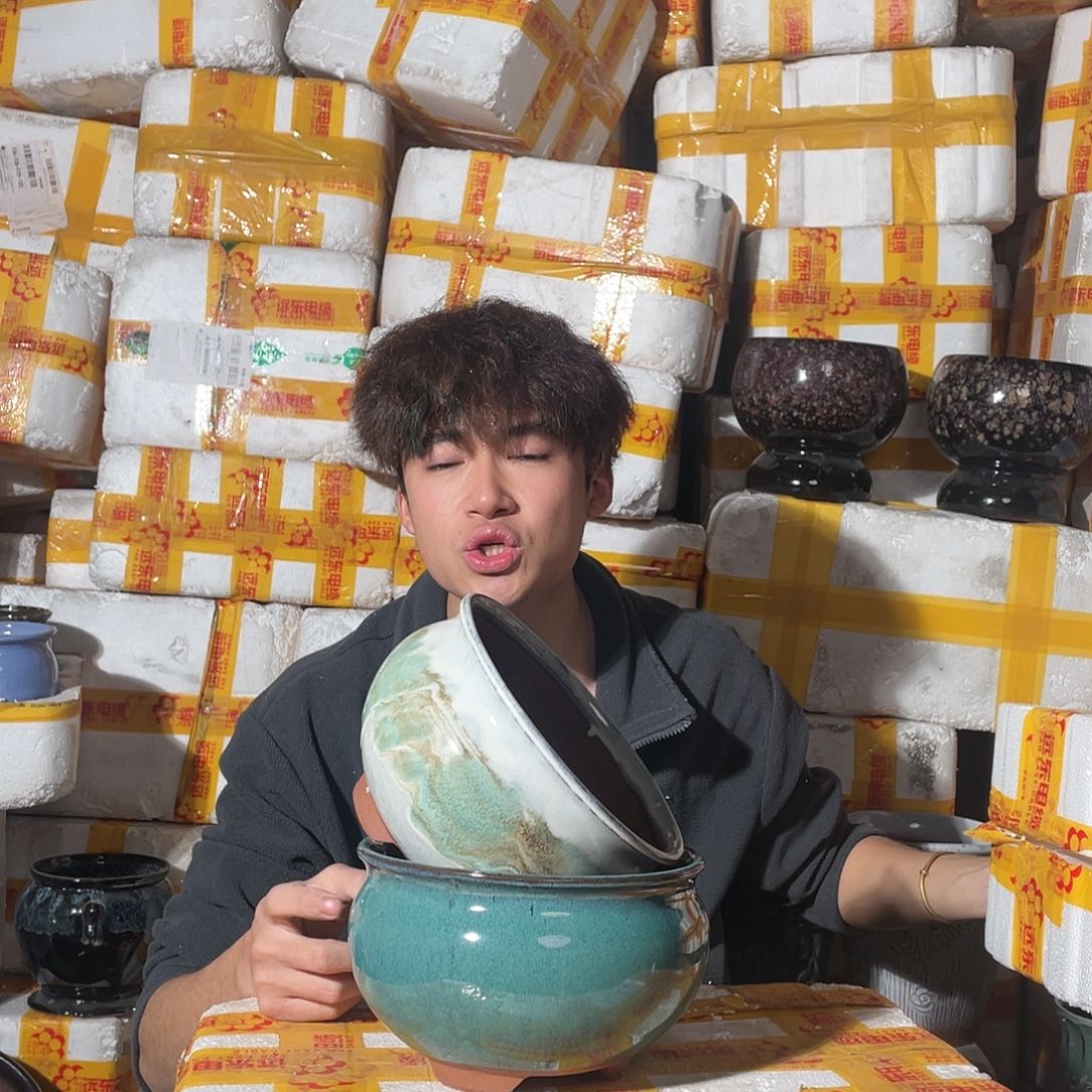 红陶宜兴紫砂花盆