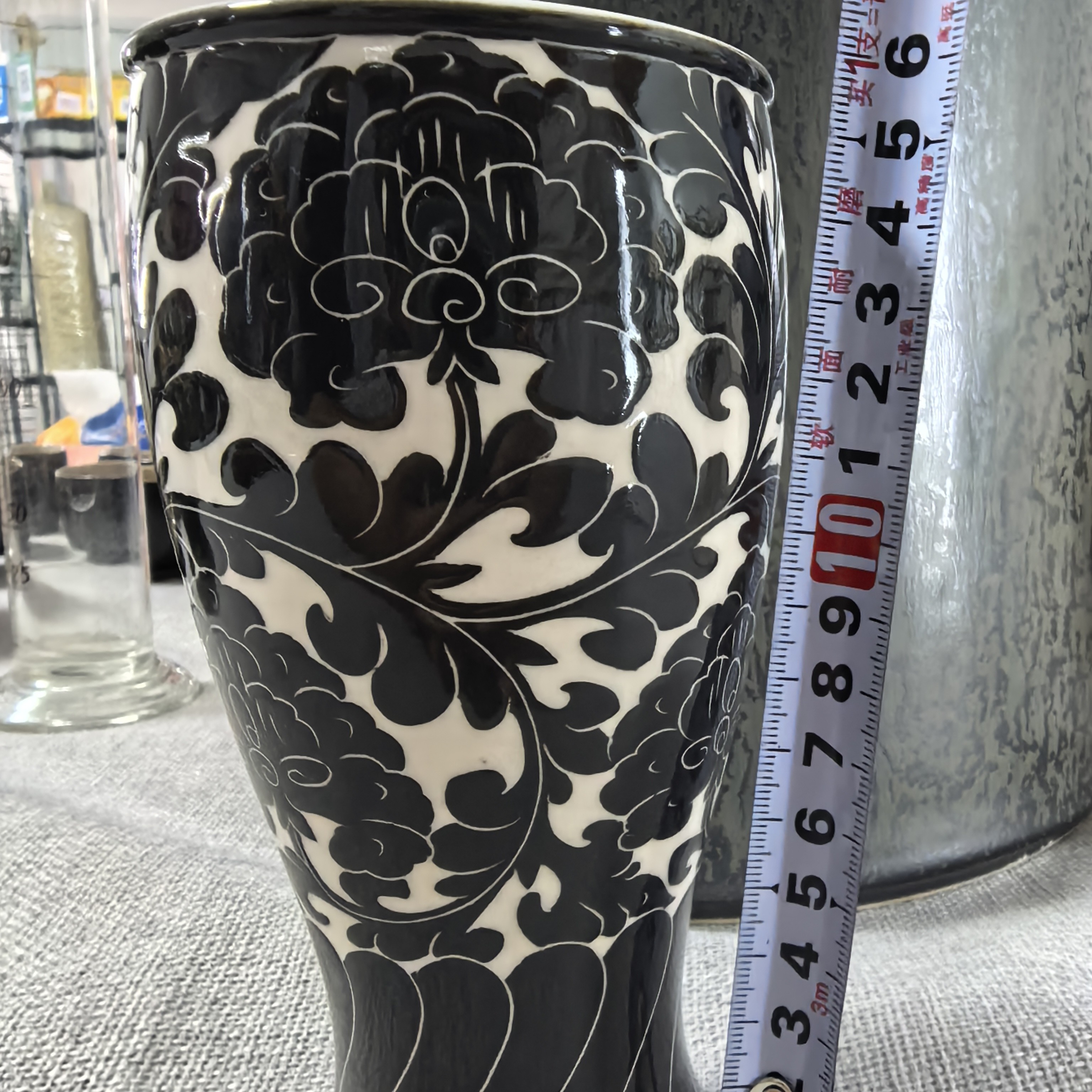 磁州窑主人杯手工手绘的纯手工制作