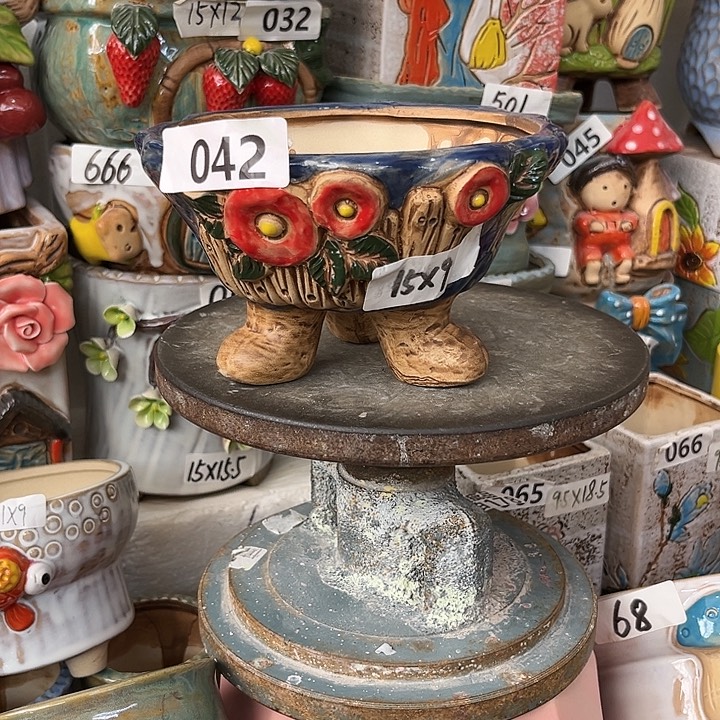 粗陶材质多肉花盆