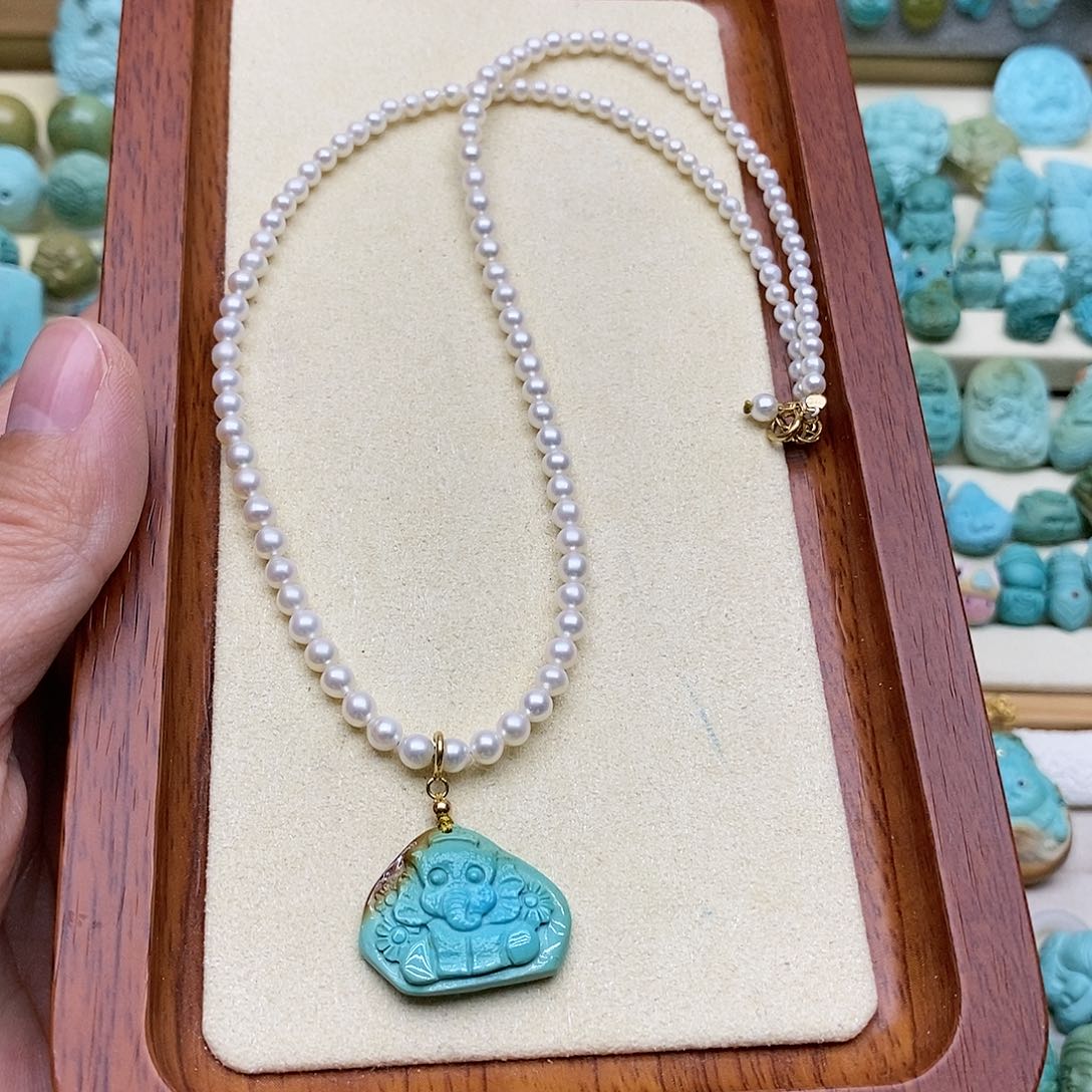 未镶嵌绿松石珠宝奇石