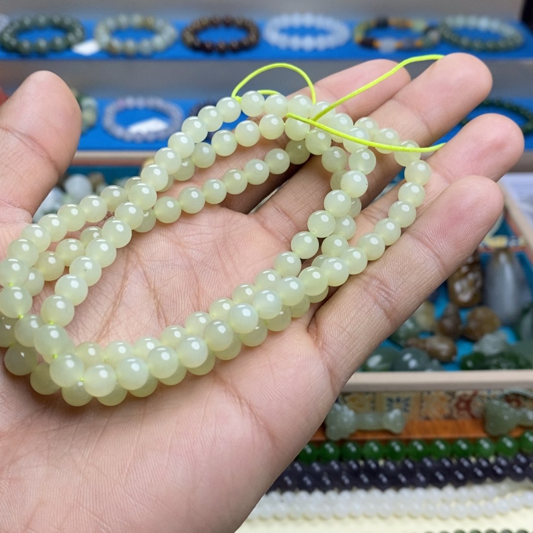 和田玉手串未镶嵌