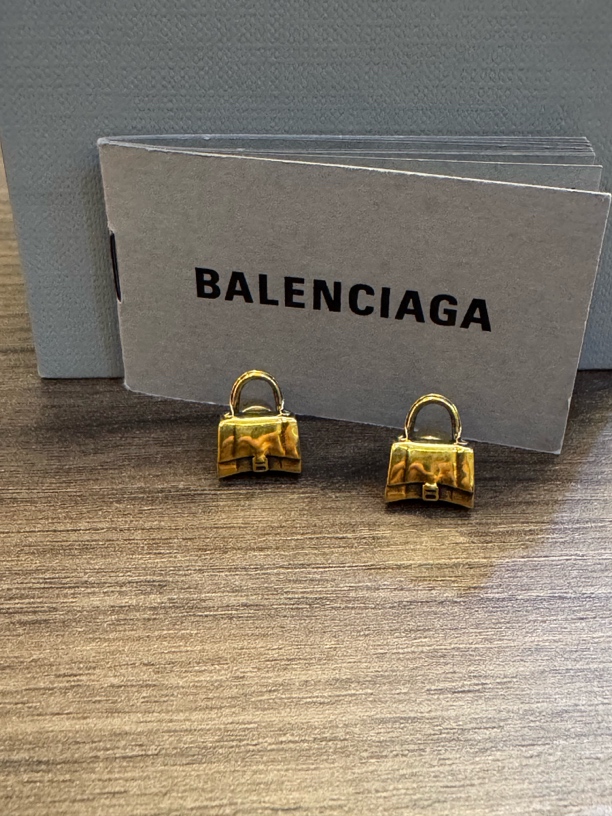 95新 Balenciaga/巴黎世家 （jp）208黄铜包包耳钉