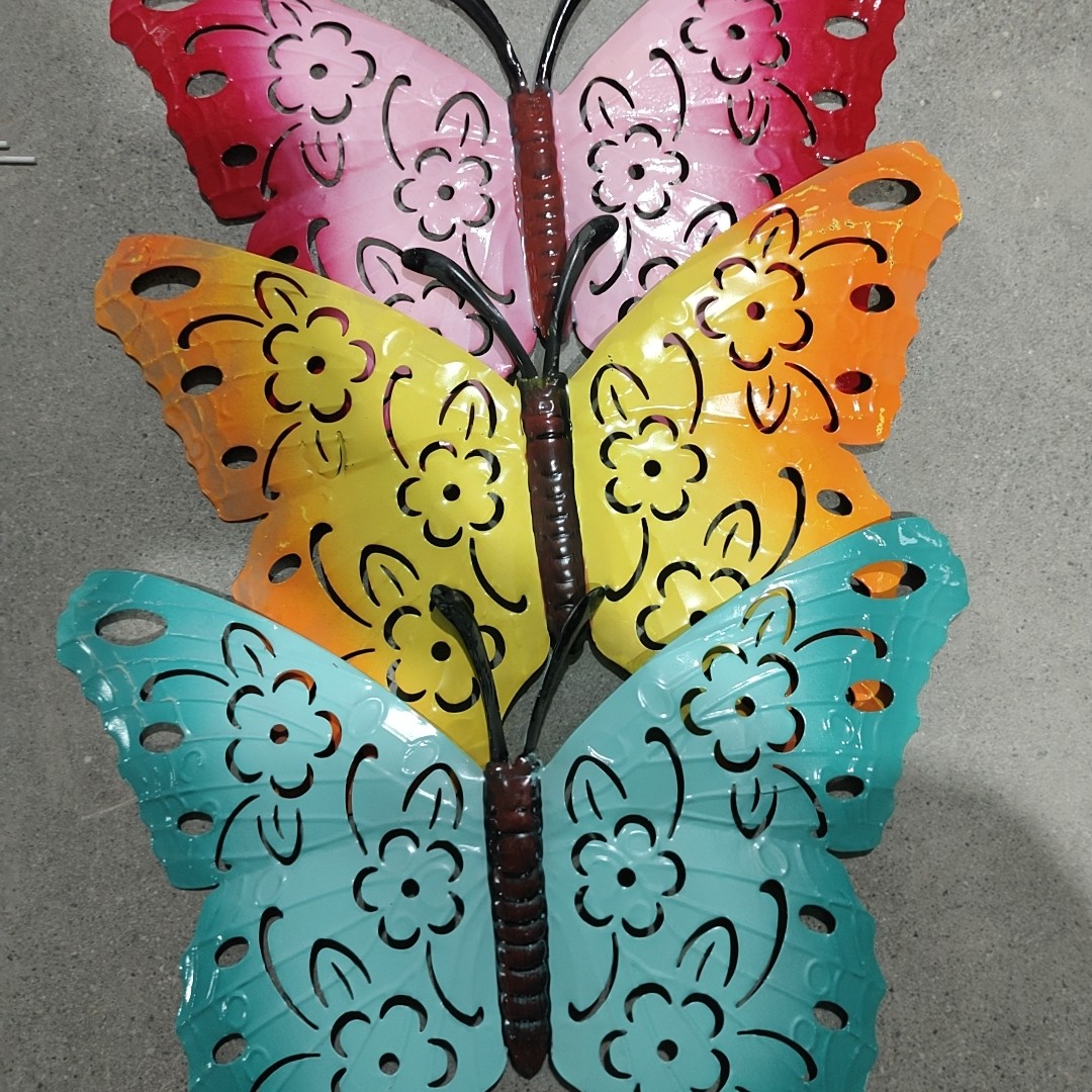 铁艺福利蝴蝶三个挂饰 没有挂孔 空隙挂