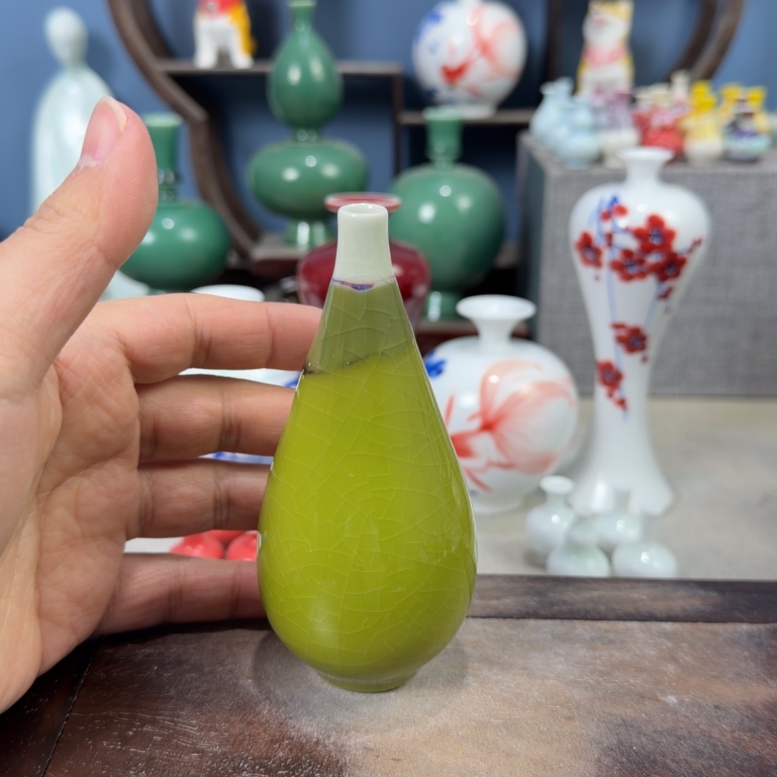 陶瓷手工小花器摆件