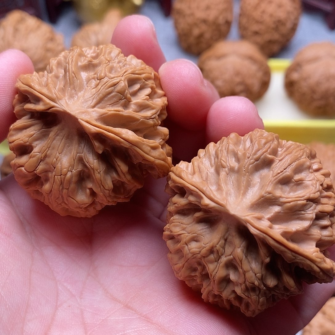 文玩核桃把件44.5全品肉球毕业苹果园