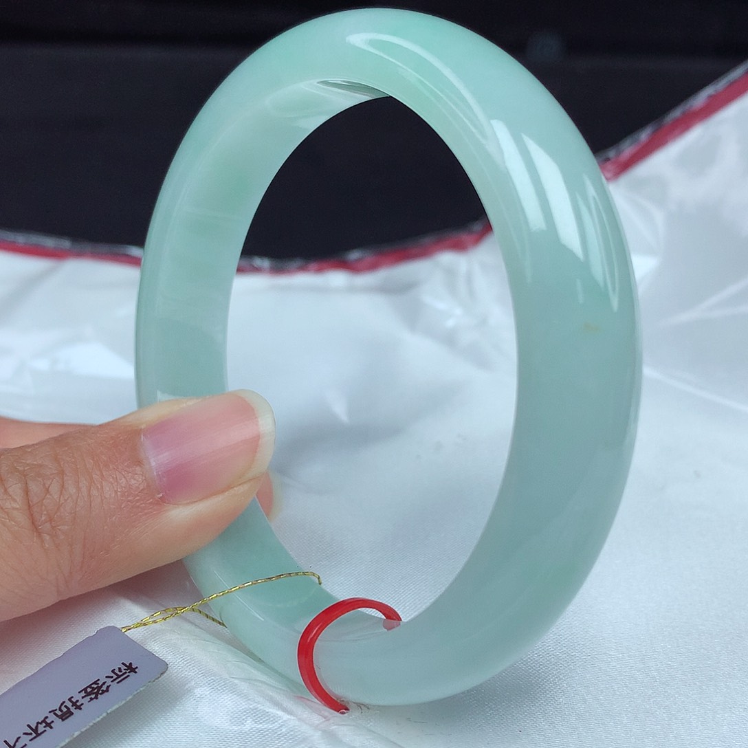 翡翠未镶嵌手镯58圈0877