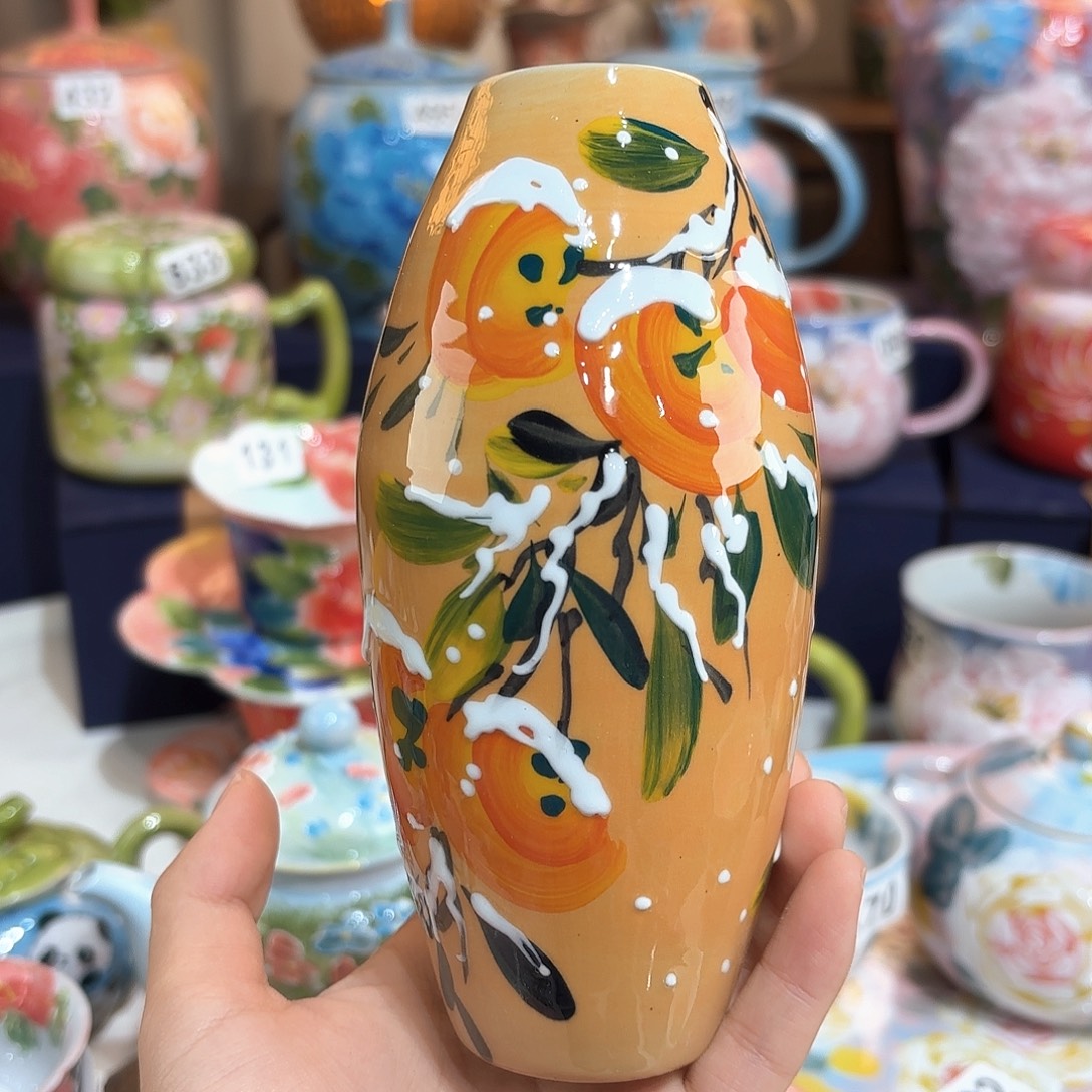 景德镇手绘高温釉下彩陶瓷茶具