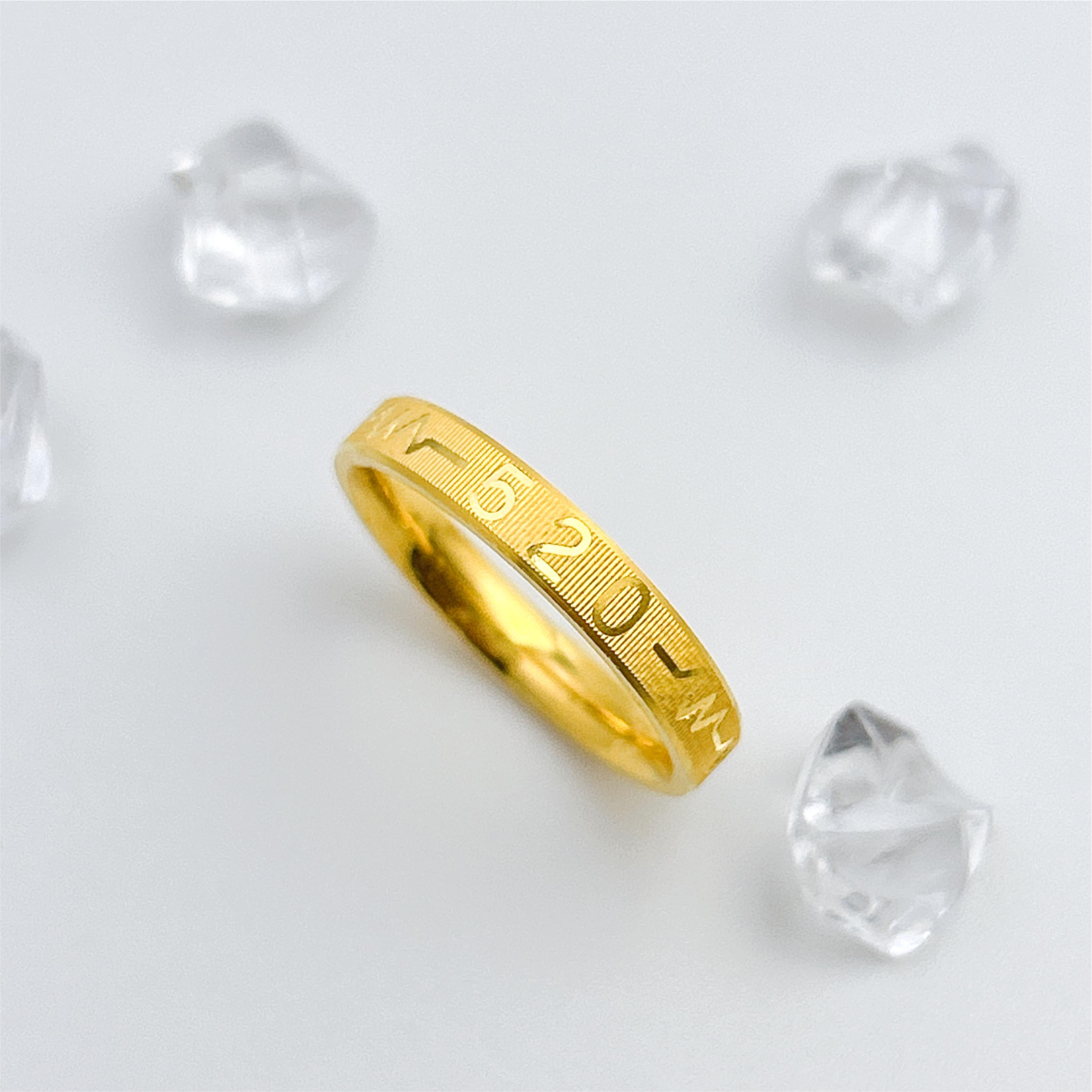 【飘飘严选】足金999 心动520戒指1.49 17圈口