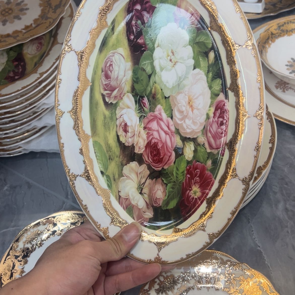 【闪购商品】瓷片12寸鱼盘一个一单福利价