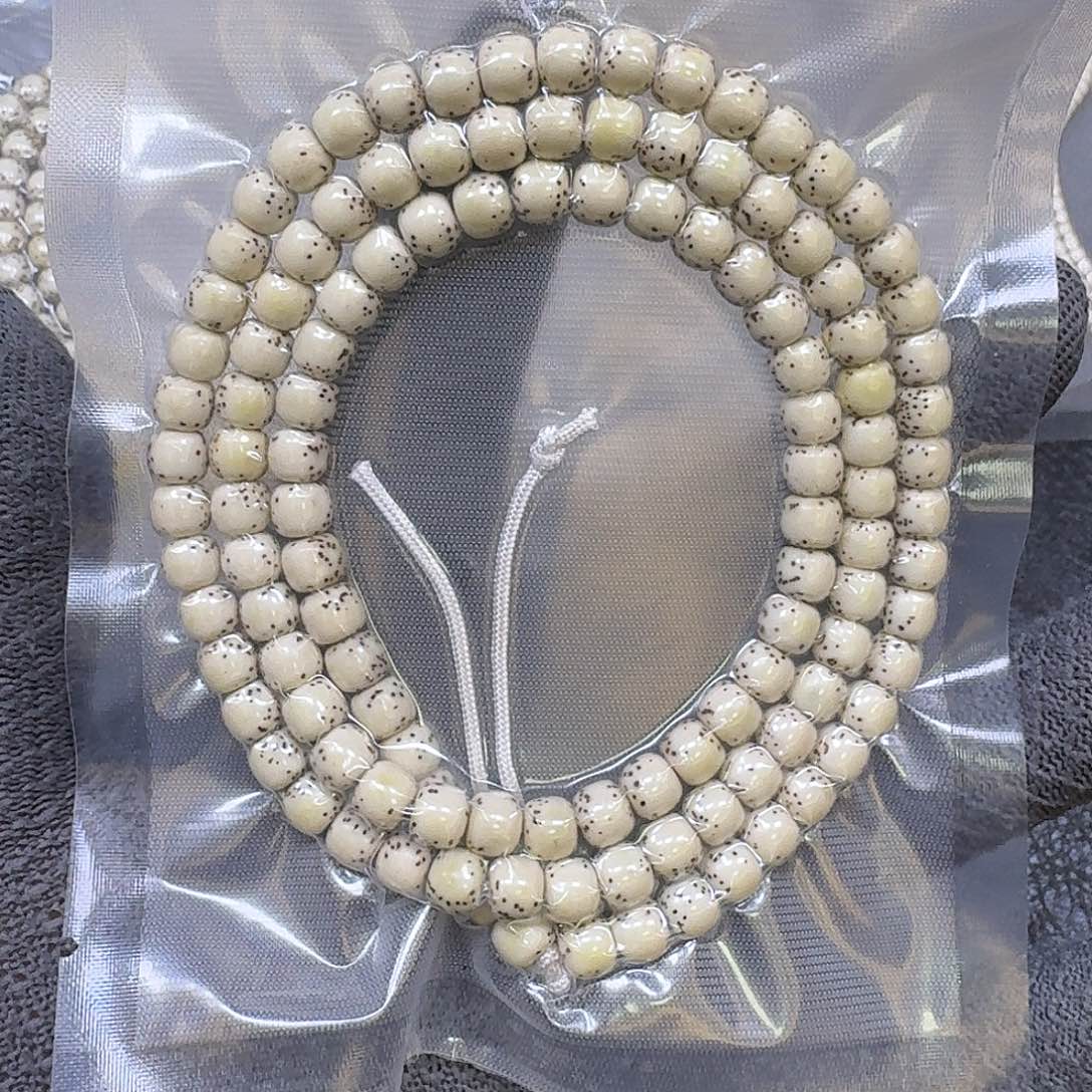头***甲手串星月菩提7*6原生态大留白长串（轻微走色