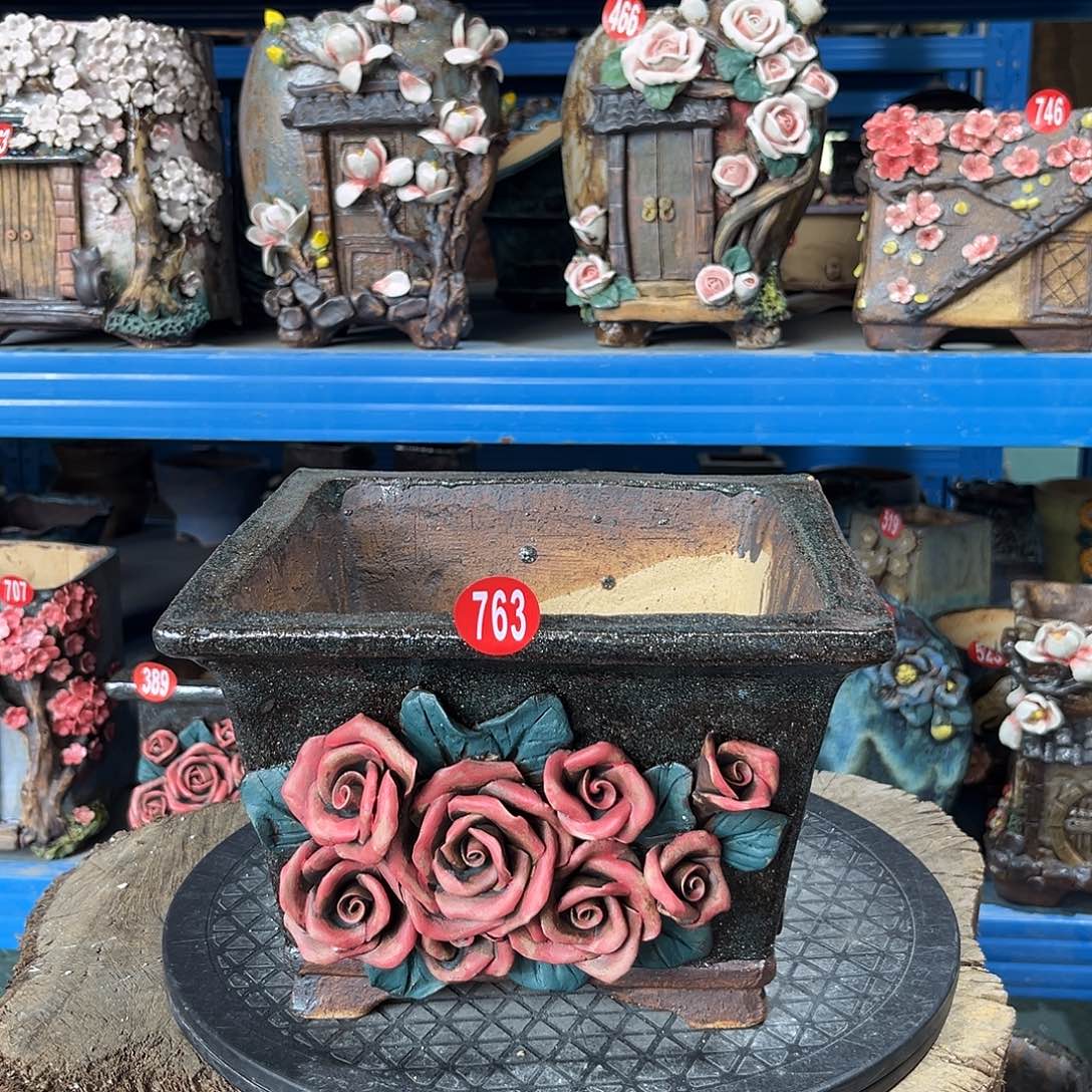 微瑕763 号陶然花器手工花盆