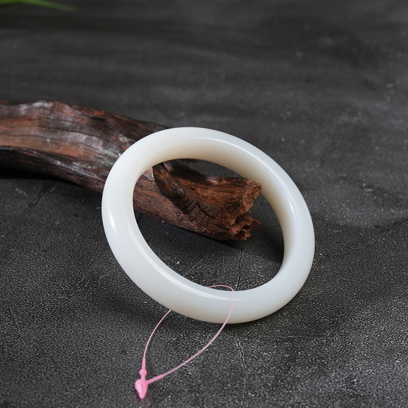 【鑫浩珠宝】新疆和田玉-白玉 且末高糯手镯 羊脂白 多样性发一条