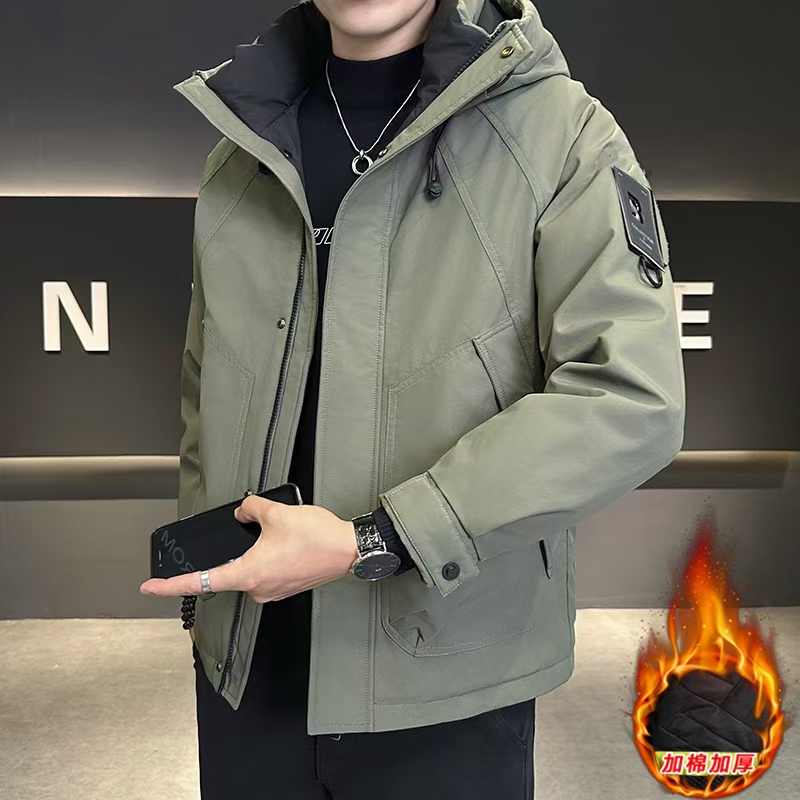TUCANO/啄木鳥2024秋冬工装连帽棉衣冲锋衣休闲夹克棉服外套男