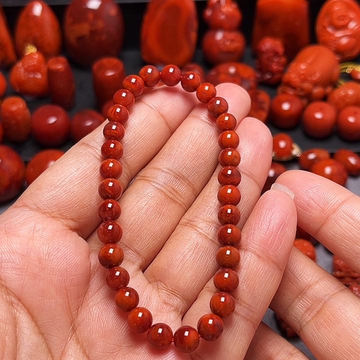 糖****南红玛瑙未镶嵌配饰6.5