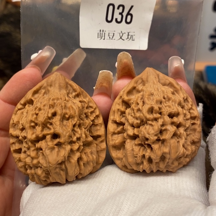 文玩核桃把件默认微瑕磕尖036全品官帽42尺