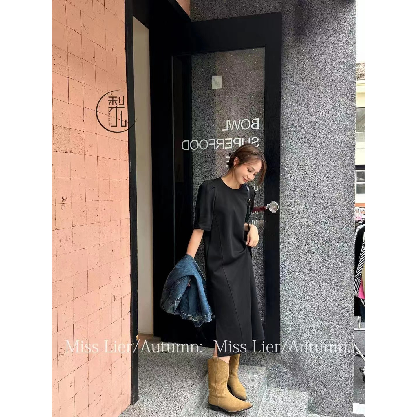 52162两色连衣裙