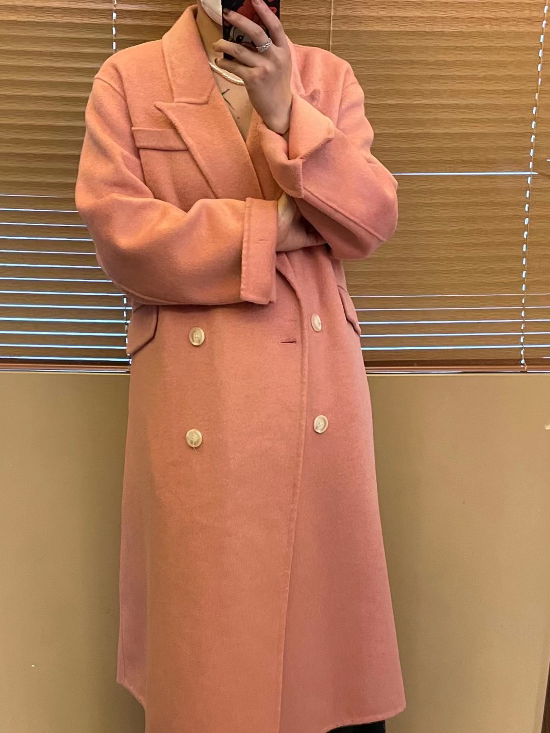 韩系休闲咩咩毛大衣