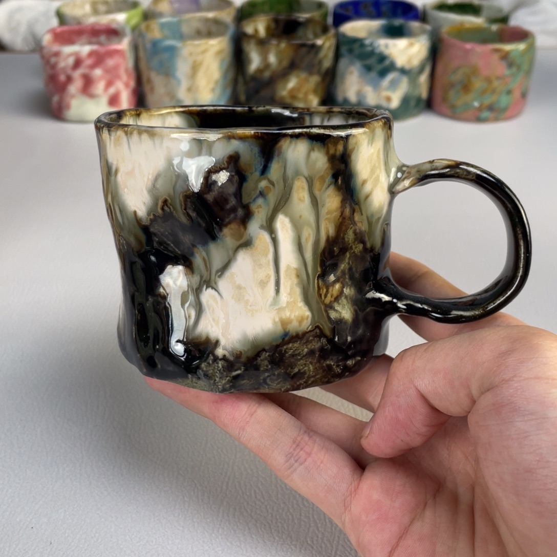 陶瓷无盖款沐泽若芳纯手工主人杯