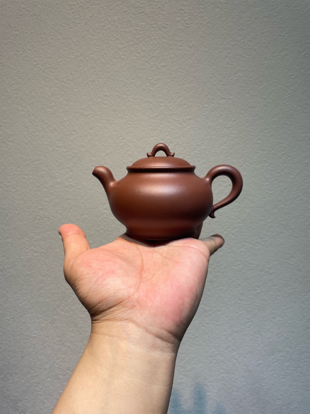 周雪姣精工全手工鹧鸪壶原矿底槽青约230cc