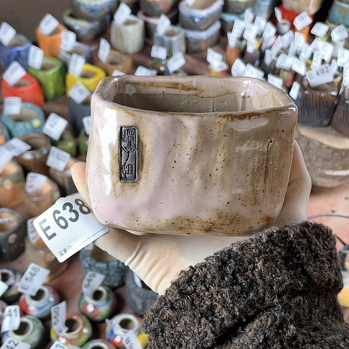 紫砂花盆新品 大方 内口10