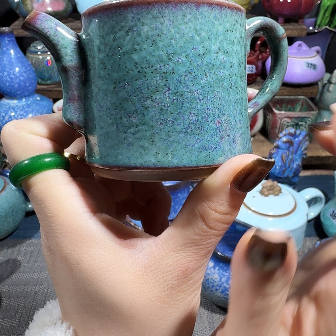 微瑕茗欣钧窑高温钧瓷