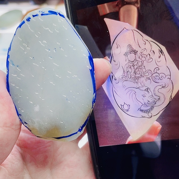 定制翡翠未镶嵌包工