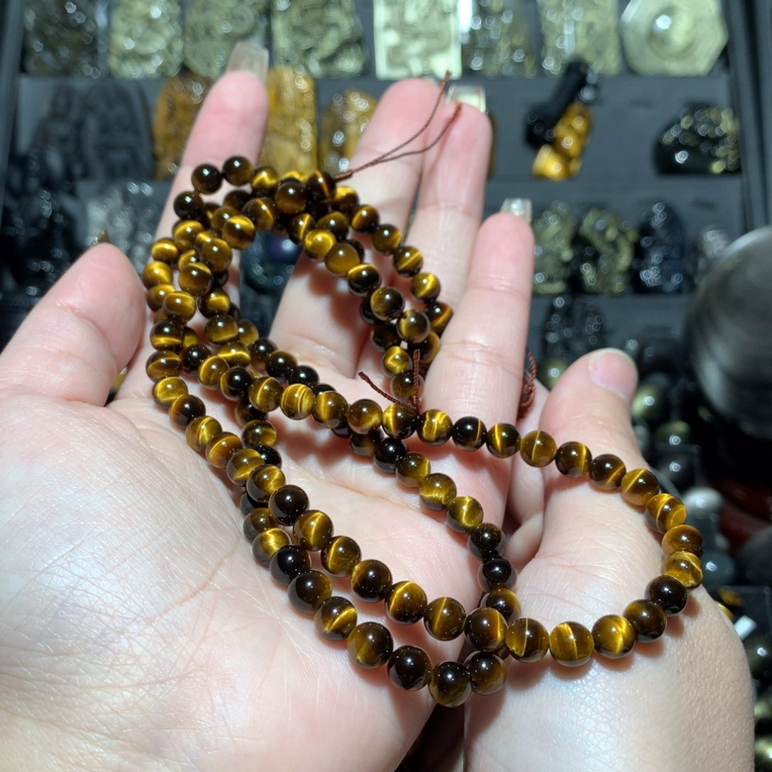 毛衣链未镶嵌木变石（虎睛石）?*兮定制