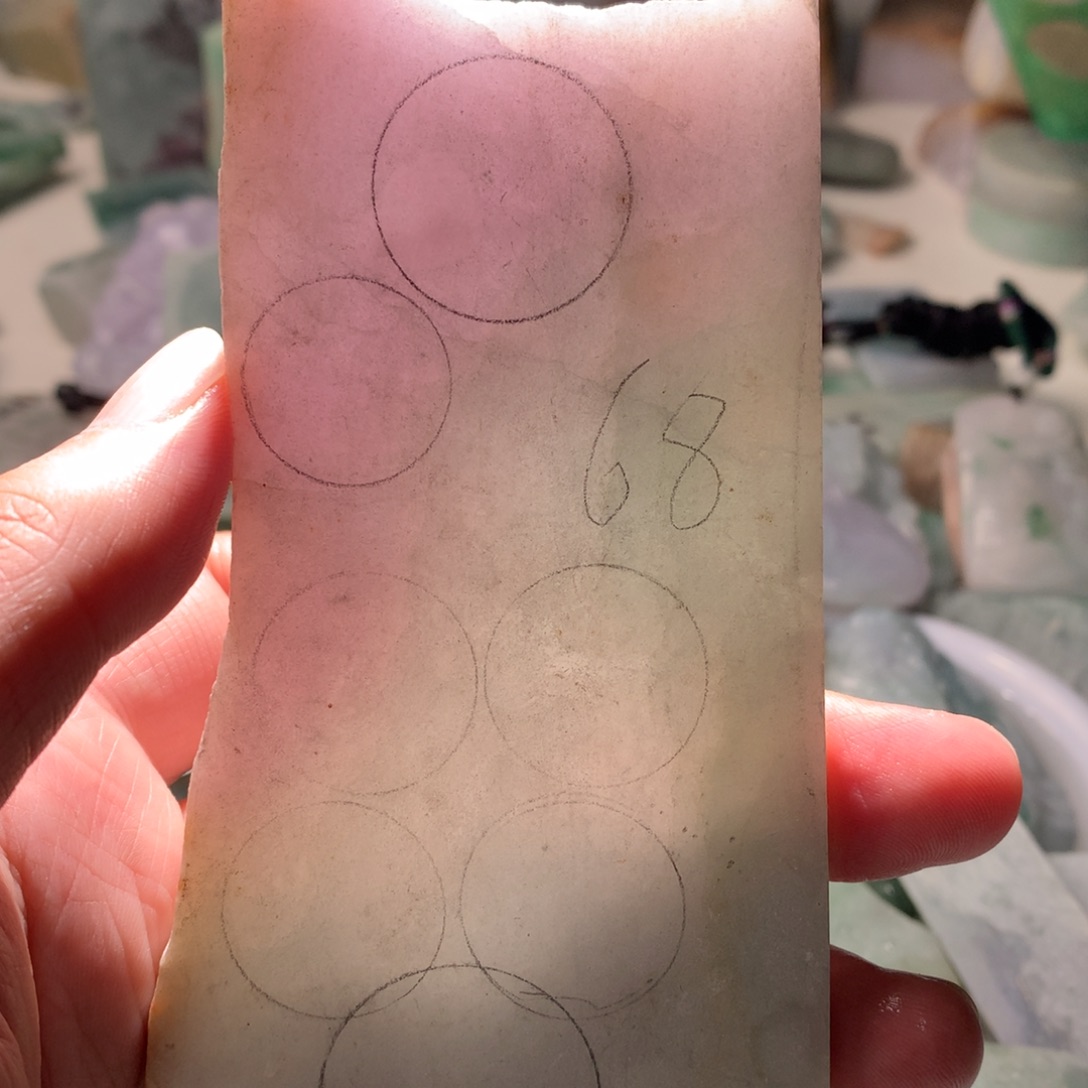 翡翠裸石翡翠原石片料