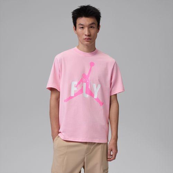 官方正品AJ男子高尔夫粉色运动休闲短袖IF2939-690
