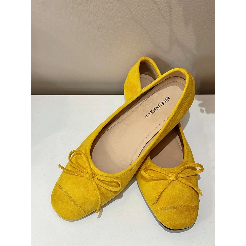 【文文家】小个子定制2025春夏新款百搭时尚小单鞋包头