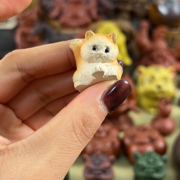 茶宠紫砂紫砂招财猫